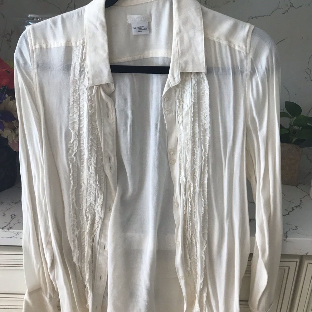 White Long Sleeve Tee